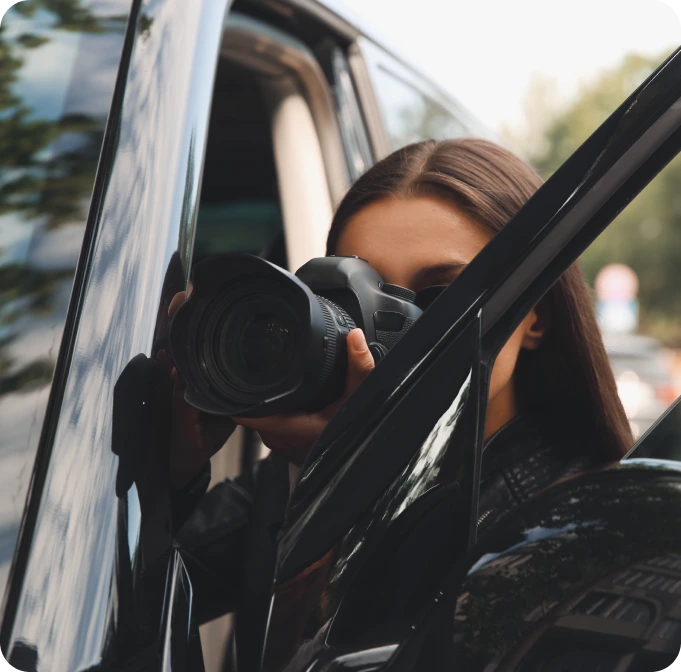 Private investigator surveillance